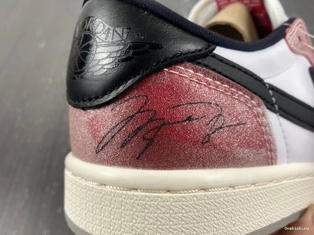 One Kick LOW TROPHY BLACK' JORDAN OG FN0432-017 1 ROOM AIR X 'RED 0803